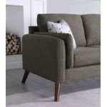 Founders Brown Cotton Blended Fabric Sectional
