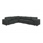 Janelle Modular Sectional Sofa in Dark Gray Linen