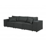 Annabel Sofa in Dark Gray Linen