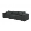 Annabel Sofa in Dark Gray Linen