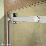 Enigma Air 34 3/4 in. D x 48 3/8 in. W x 76 in. H Frameless Sliding Shower Enclosure in Brushed Stainless Steel