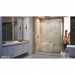 Enigma Air 34 3/4 in. D x 60 3/8 in. W x 76 in. H Frameless Sliding Shower Enclosure in Polished Stainless Steel