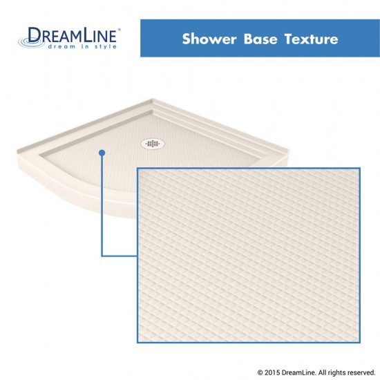 Prime 33 in. x 74 3/4 in. Semi-Frameless Clear Glass Sliding Shower Enclosure in Chrome with Biscuit Base Kit