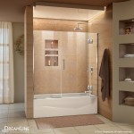 Unidoor-X 58-58 1/2 in. W x 58 in. H Frameless Hinged Tub Door in Chrome