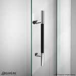 Enigma-XT 44-48 in. W x 76 in. H Fully Frameless Sliding Shower Door in Tuxedo Finish