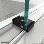 Enigma-XT 56-60 in. W x 76 in. H Fully Frameless Sliding Shower Door in Tuxedo Finish
