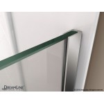 Prism Plus 38 in. x 74 3/4 in. Frameless Neo-Angle Shower Enclosure in Chrome with White Base