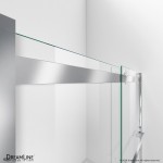Essence-H 44-48 in. W x 76 in. H Semi-Frameless Bypass Shower Door in Chrome