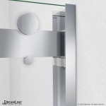 Essence-H 44-48 in. W x 76 in. H Semi-Frameless Bypass Shower Door in Chrome