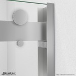 Essence-H 56-60 in. W x 76 in. H Semi-Frameless Bypass Shower Door in Brushed Nickel