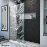 Platinum Linea Surf 34 in. W x 72 in. H Single Panel Frameless Shower Screen in Polished Stainless Steel