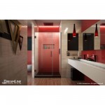 Unidoor Plus 41 1/2 - 42 in. W x 72 in. H Frameless Hinged Shower Door in Oil Rubbed Bronze