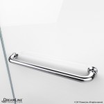 Aqua Swing 56-60 in. W x 58 in. H Frameless Tub Door with Extender Panel in Chrome