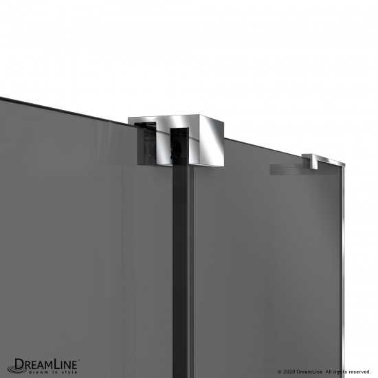 Mirage-X 56-60 in. W x 58 in. H Frameless Sliding Tub Door in Chrome