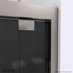 Encore 44-48 in. W x 76 in. H Semi-Frameless Bypass Sliding Shower Door in Brushed Nickel and Gray Glass
