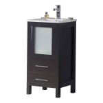 Sydney 16 Inch Vanity Base Only - Espresso