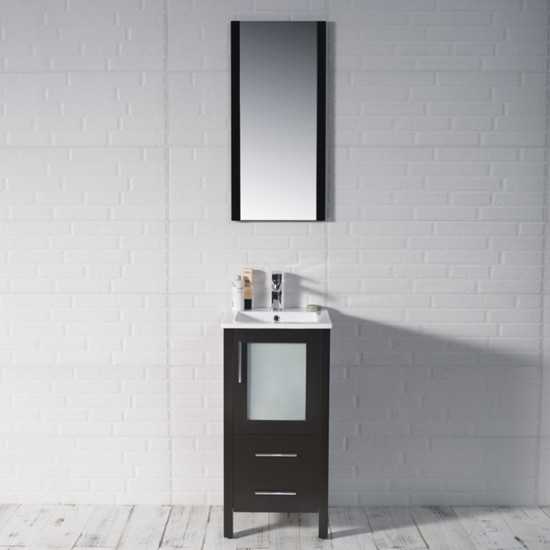 Sydney 16 Inch Vanity Base Only - Espresso