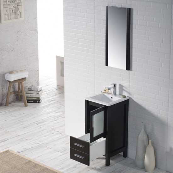 Sydney 16 Inch Vanity Base Only - Espresso