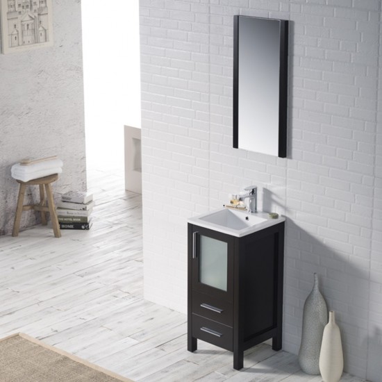 Sydney 16 Inch Vanity Base Only - Espresso