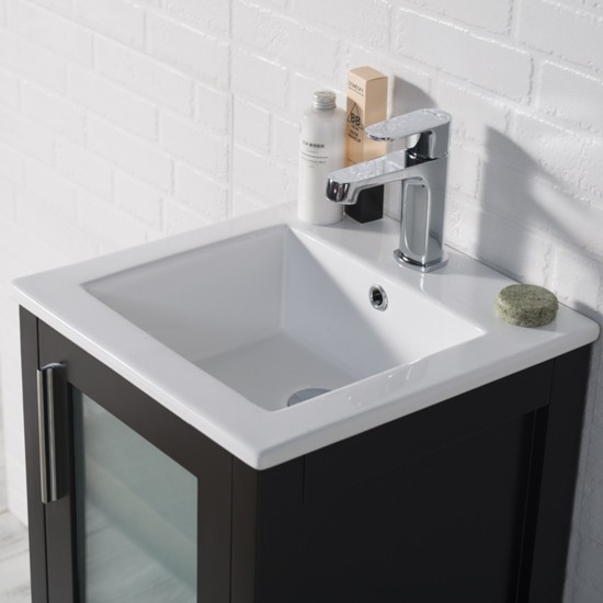 Sydney 16 Inch Vanity Base Only - Espresso