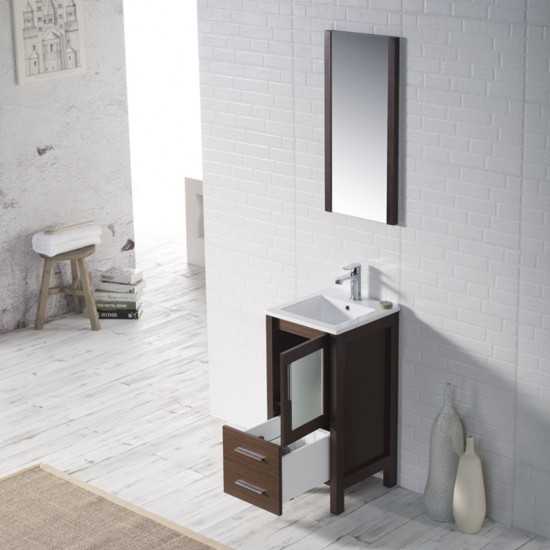 Sydney 16 Inch Vanity Base Only - Wenge
