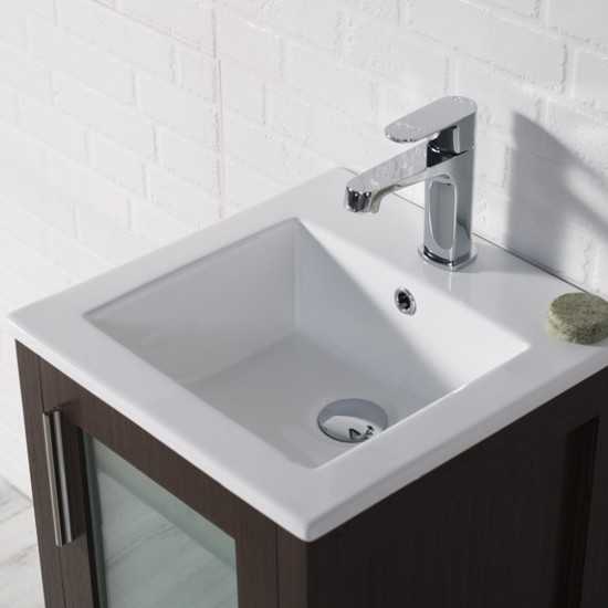 Sydney 16 Inch Vanity Base Only - Wenge
