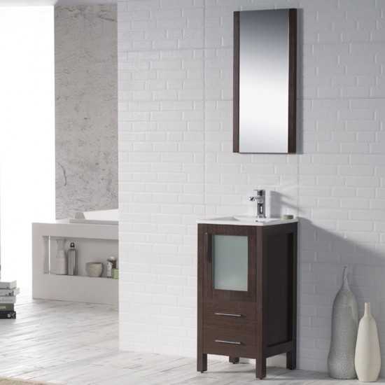 Sydney 16 Inch Vanity Base Only - Wenge