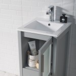 Sydney 16 Inch Vanity Base Only - Metal Grey