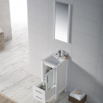 Sydney 16 Inch Vanity with Ceramic Sink & Mirror - White