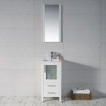 Sydney 16 Inch Vanity with Ceramic Sink - White