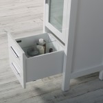 Sydney 16 Inch Vanity with Ceramic Sink - White