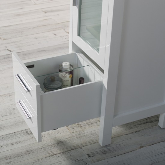 Sydney 16 Inch Vanity with Ceramic Sink - White