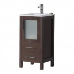 Sydney 16 Inch Vanity with Ceramic Sink - Wenge