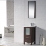 Sydney 16 Inch Vanity with Ceramic Sink - Wenge