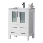 Sydney 24 Inch Vanity Base Only - White