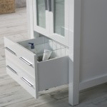 Sydney 24 Inch Vanity with Ceramic Sink & Mirror - White