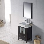 Sydney 24 Inch Vanity with Ceramic Vessel Sink - Espresso