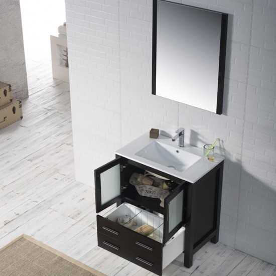 Sydney 30 Inch Vanity Base Only - Espresso