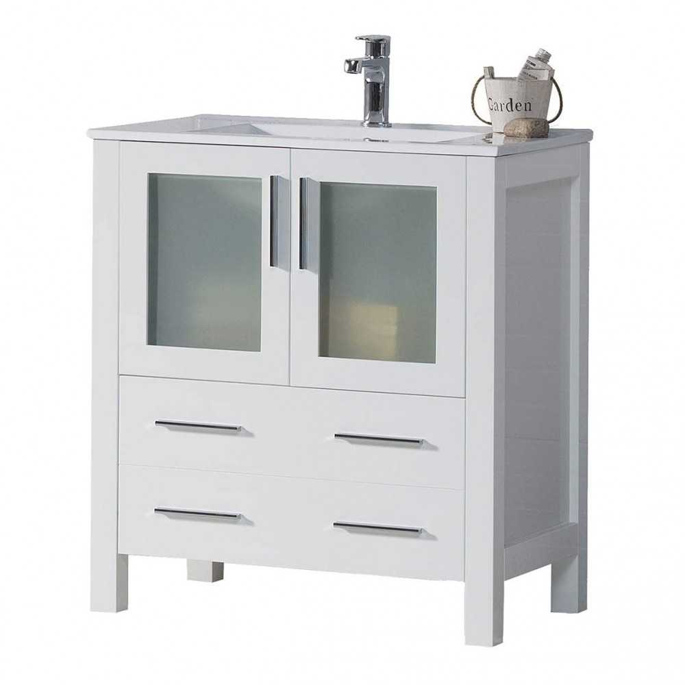 Sydney 30 Inch Vanity Base Only - White