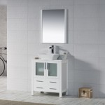 Sydney 30 Inch Vanity Base Only - White