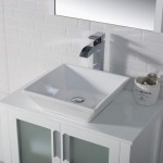 Sydney 30 Inch Vanity with Ceramic Vessel Sink - White