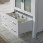 Sydney 30 Inch Vanity with Ceramic Vessel Sink - White