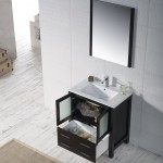 Sydney 30 Inch Vanity with Ceramic Sink & Mirror - Espresso