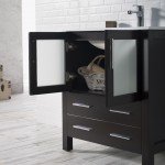 Sydney 30 Inch Vanity with Ceramic Sink & Mirror - Espresso