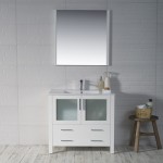 Sydney 36 Inch Vanity Base Only - White