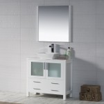 Sydney 36 Inch Vanity Base Only - White