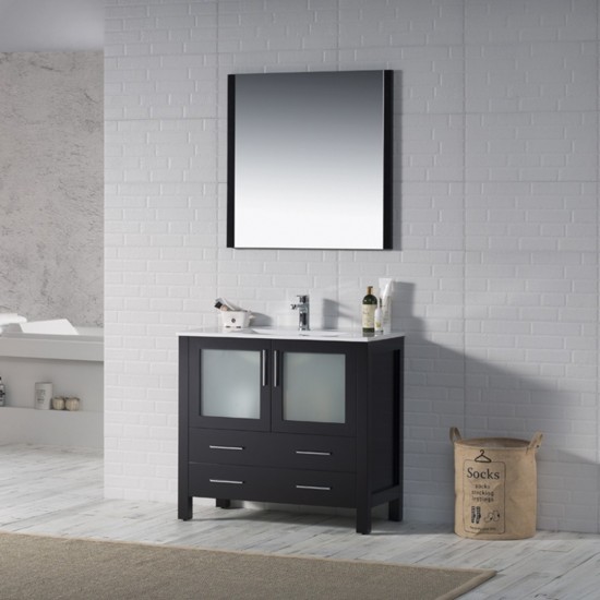 Sydney 36 Inch Vanity Base Only - Espresso