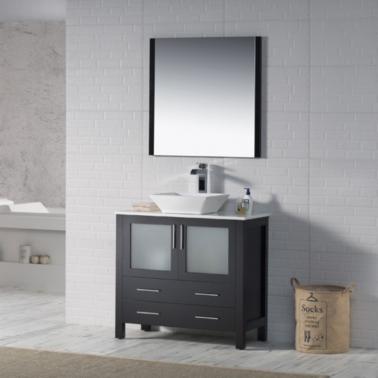 Sydney 36 Inch Vanity Base Only - Espresso