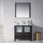 Sydney 36 Inch Vanity with Ceramic Sink - Espresso