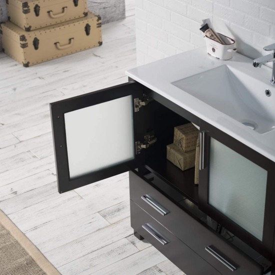 Sydney 36 Inch Vanity with Ceramic Sink - Espresso